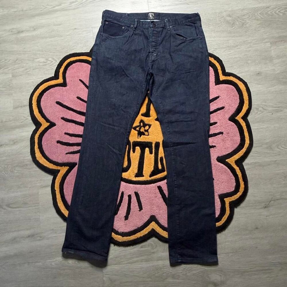 PRPS Demon Slim Straight Denim Jeans Size 36 Dark Blue